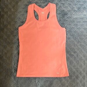 DSG Orange and Pink Fitted Sleeveless Tank Top